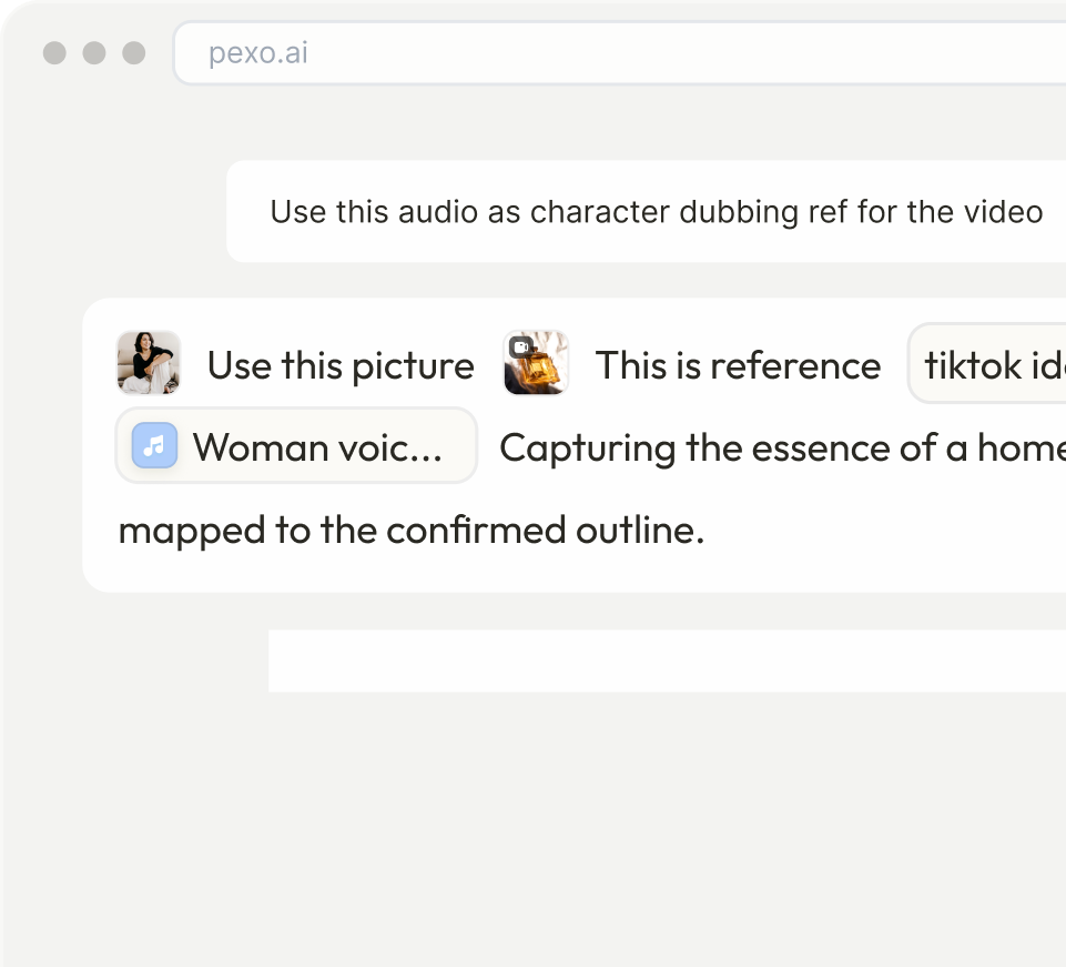 Pexo reference-aware prompt understanding interface